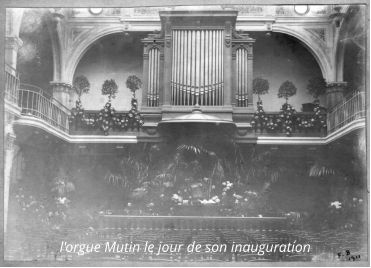l'orgue Mutin le jour de son inauguration